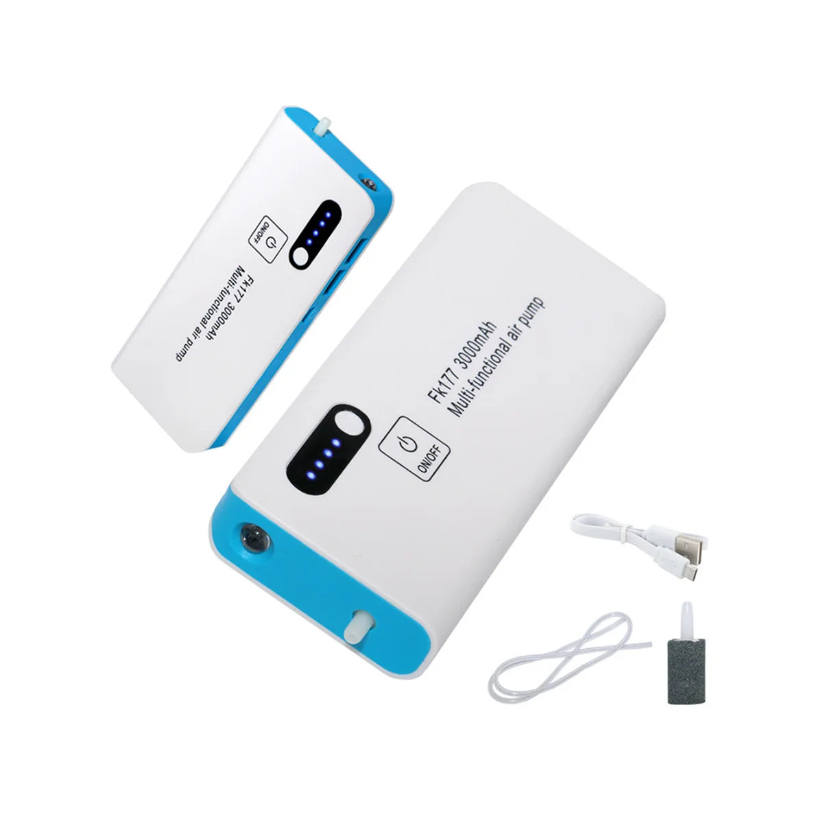 

Protable Fishing Air Pump Aerator Oxygenated Live Baits Aquarium Tool Multifunction Mobile Oxygen Pump with Lamp