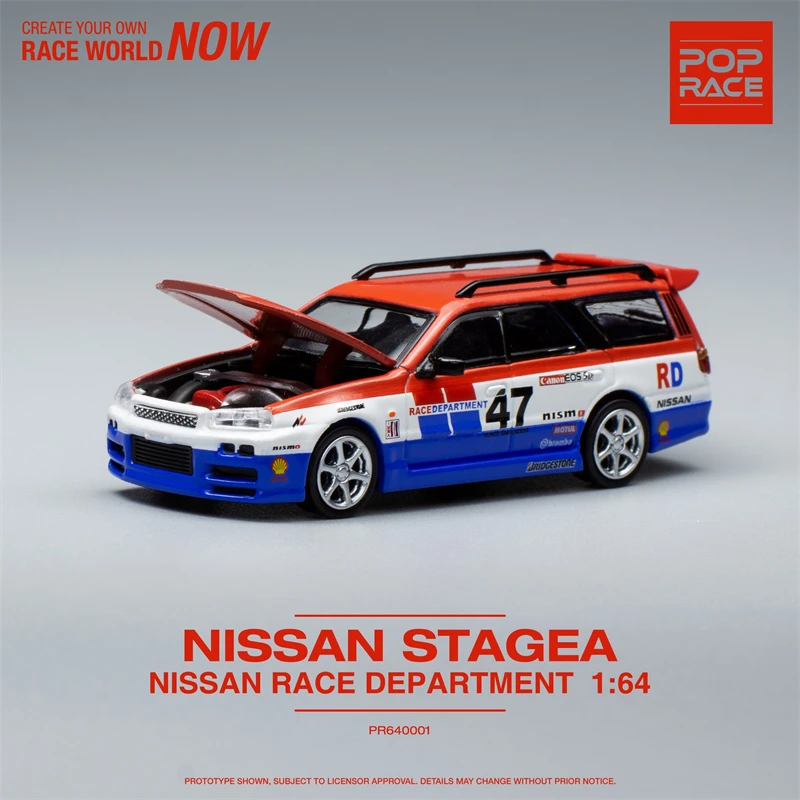 

XCartoys POP RACE 1:64 Nissan GTR Stagea R34 Racing #47 литая модель автомобиля
