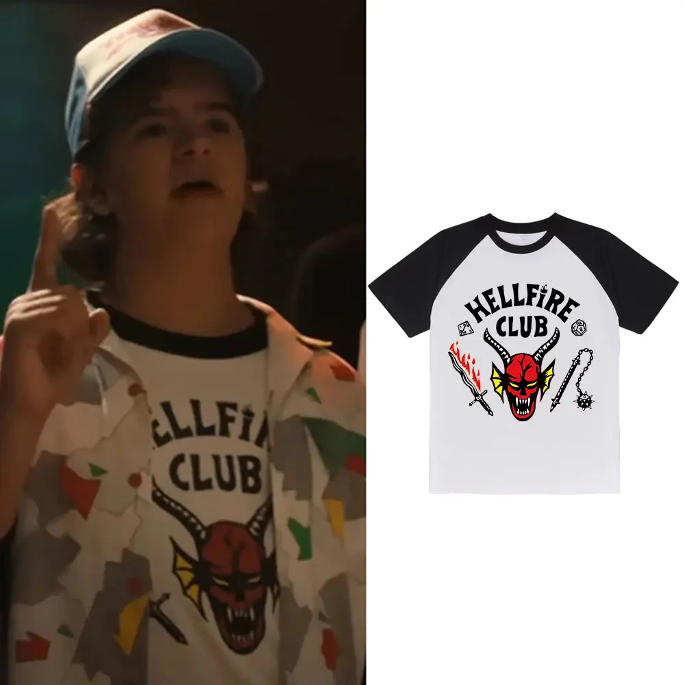 

2022 New Stranger Things 4 T Shirt Fashion Harajuku T-Shirt Hellfire Club Men Clothing Hip Hop Tshirt Unisex Summer Short Sleeve