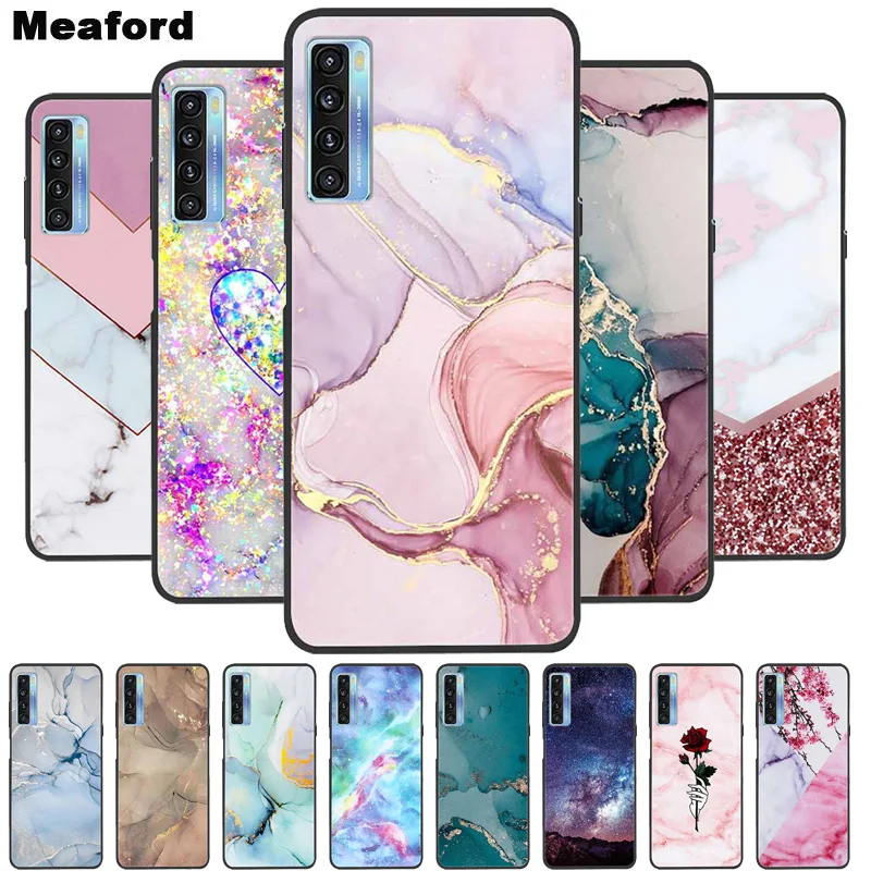 

For TCL 20S Case 20L Plus New Fashion Marble silicon Soft TPU Back Cover For TCL 20L Plus + 20 5G Phone Cases Capa Shockproof