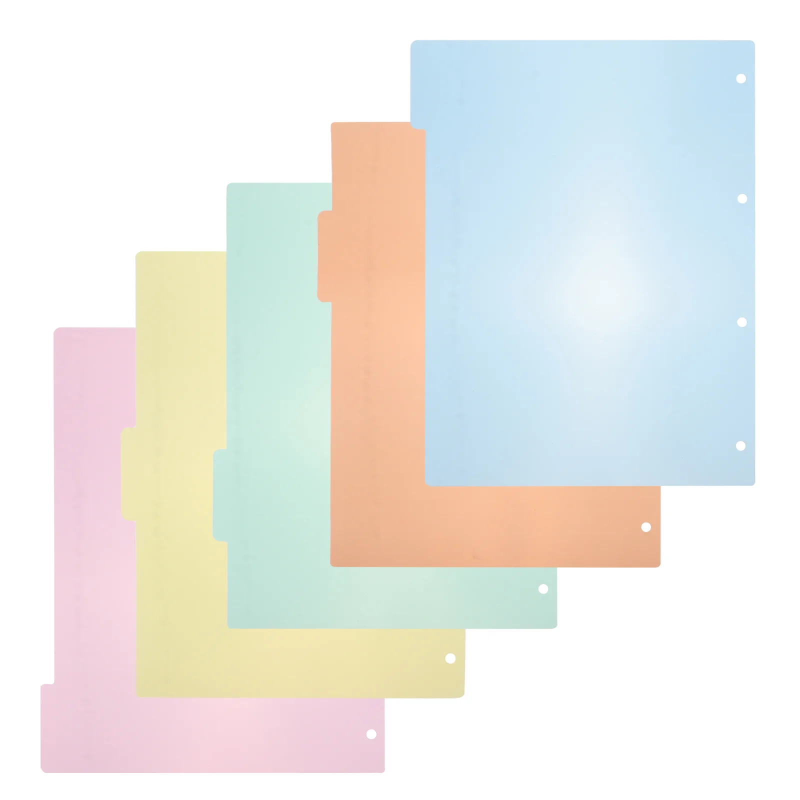 

Divider Index Board Tabs Colorful Dividers Label Plastic Office Mini Binder Clips