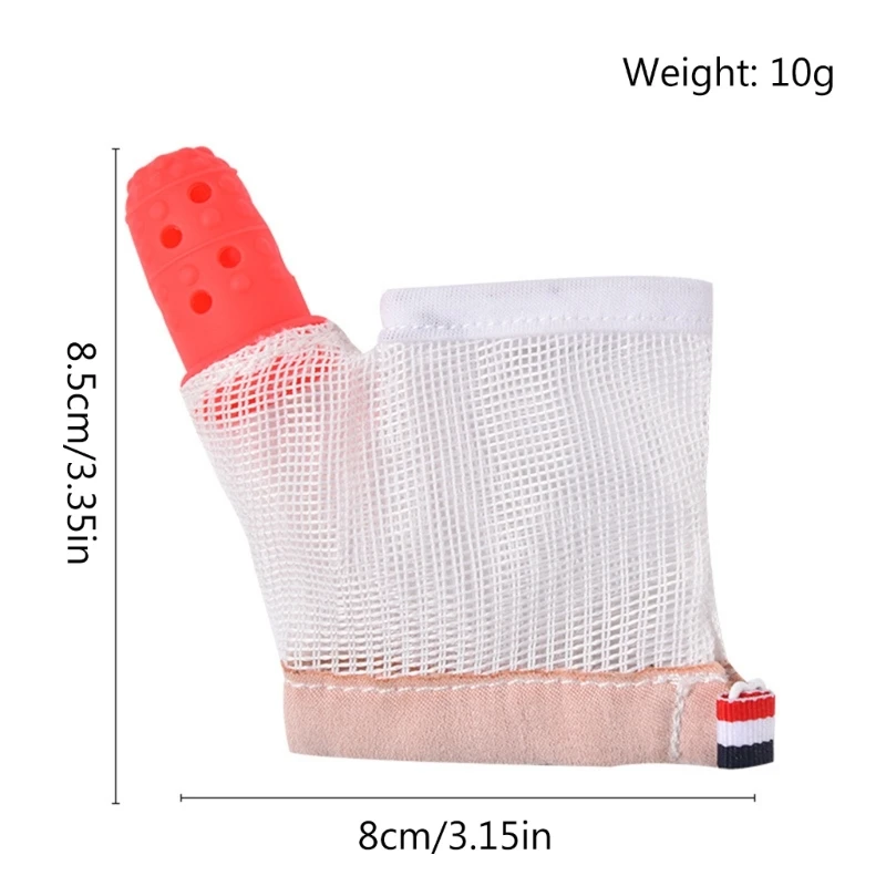 

Infant Anti-Bite Teething Mitten Soft Silicone Thumb Sucking Stop Finger Nail Glove Baby Oral Healthy Product Hand Guard