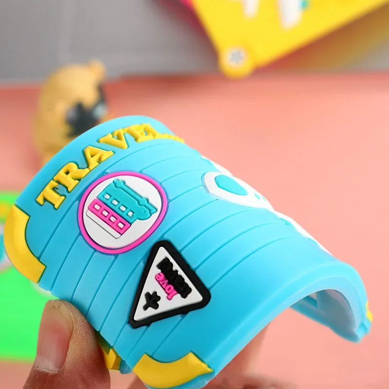 1 шт. Модная стильная силиконовая портативная этикетка для путешествий держатель