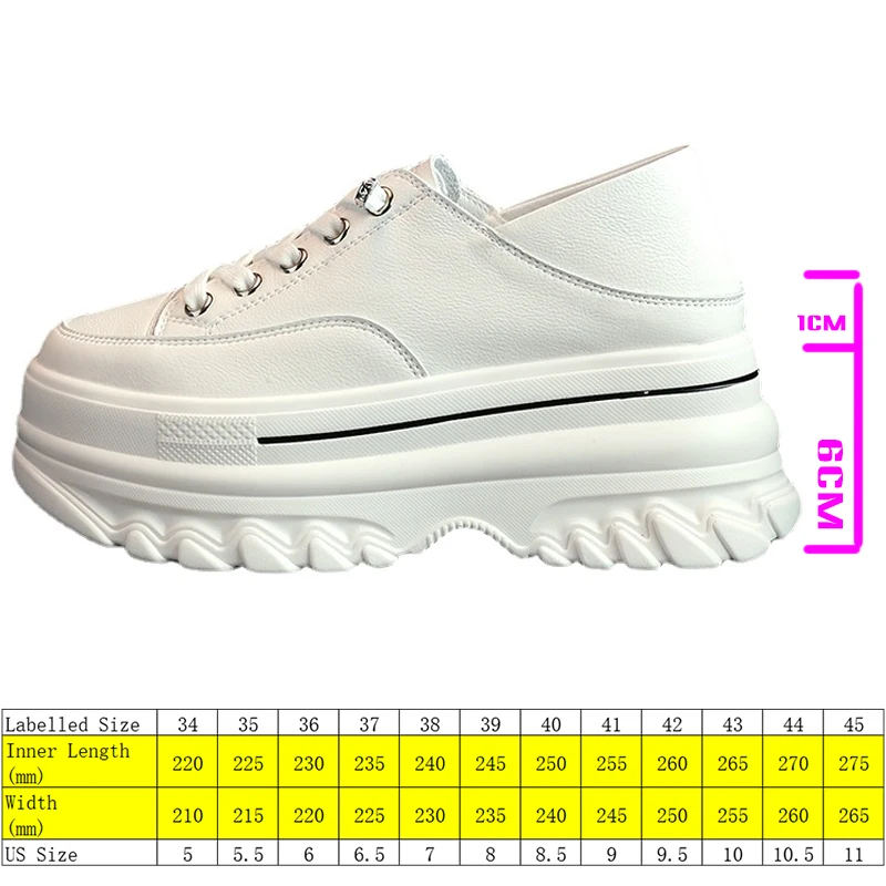 Fujin 7cm Genuine Leather Women Casual Shoes Platform Sneakers Wedge High  Heel Shoes Slippers Women Summer Shoes Sneakers | АлиЭкспресс