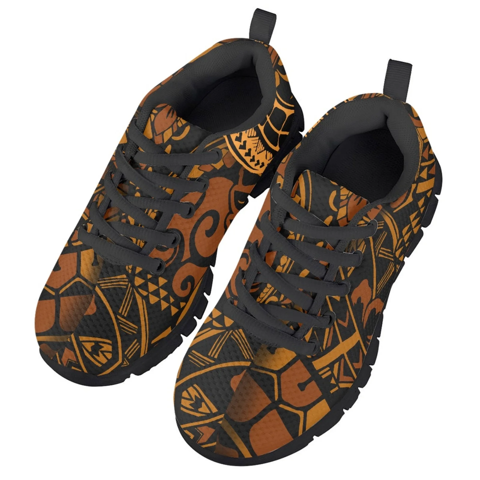 

Polynesian Tribal Hawaiian Totem Tattoo Hawaii Prints Outdoor Superlight Comfortable Breathable Children's Mesh Running Shoes