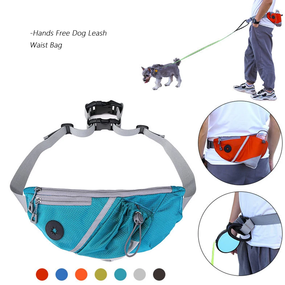 Outdoor pet Training Waist Bag Hand Free Durable Snack Fanny Pack Portable Walking Running Pet Treat Pouch Washable Adjustable