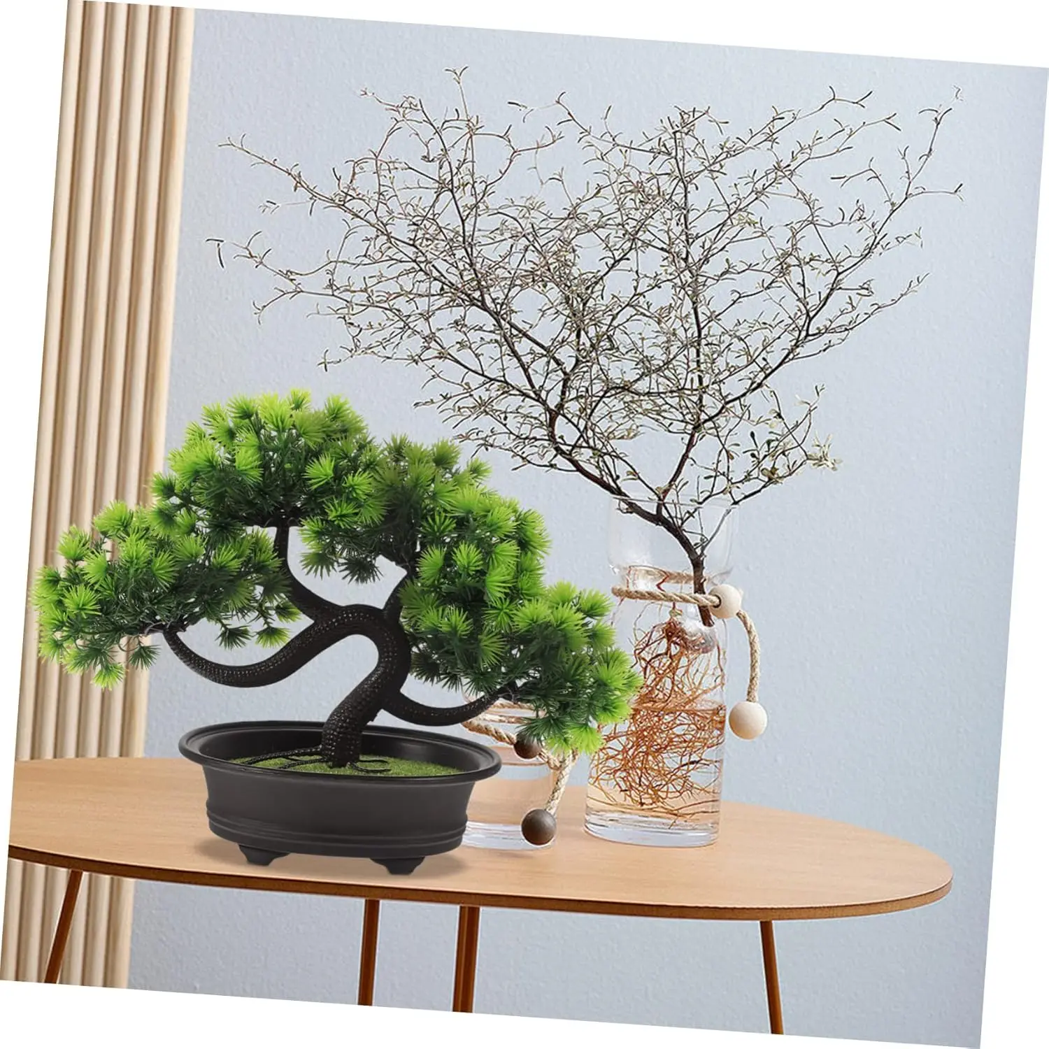 Фото Welcome Pine Artificial Bonsai Juniper Tree Potted False Plant Ornaments Pots for Indoor №2