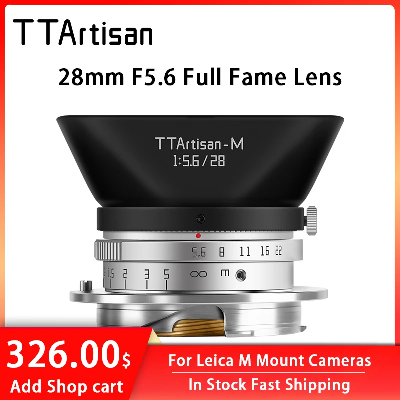 

TTArtisan 28mm F5.6 Full Fame Lens for Leica M Mount Cameras Like Leica M-M M240 M3 M6 M7 M8 M9 M9p M10 M11