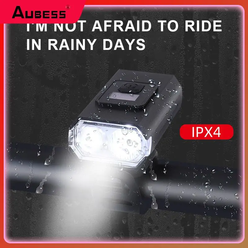 1500mah Bicycle Light Front With Power Display Super Bright Mtb Flashlight Front Lamp Usb Charging Ipx4 Waterproof 1200 Lumens