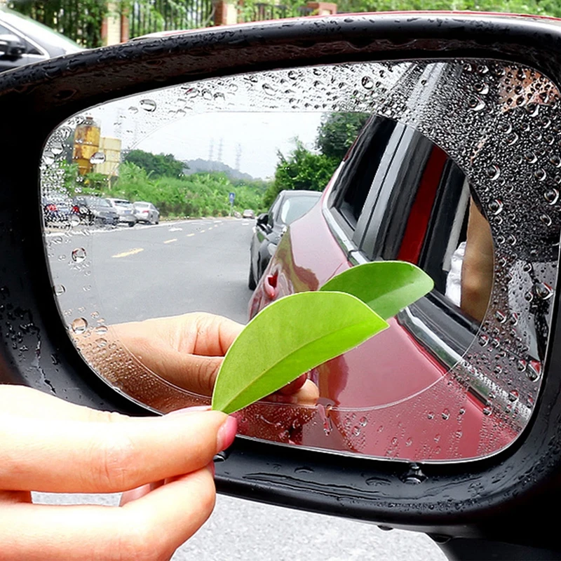 

2 Pcs Car Rainproof Film Car Car Rearview Mirror protective Rain proof Anti fog Waterproof Film Membrane Car Sticker Accessories