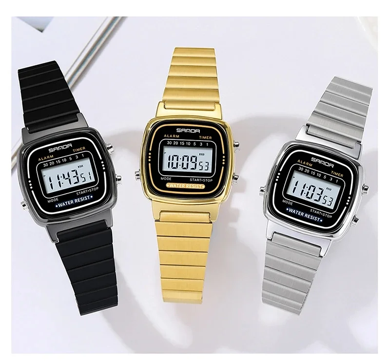 Электронные часы SANDA 6053 модные подарки для мальчиков светодиодные цифровые