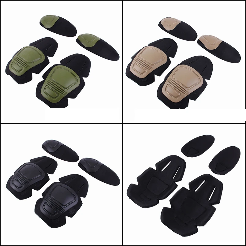 

Tactical Knee Elbow Pads for Army Combat Uniform Interpolated Knee Protector Set Military Paintball Airsoft Suit 's Pads