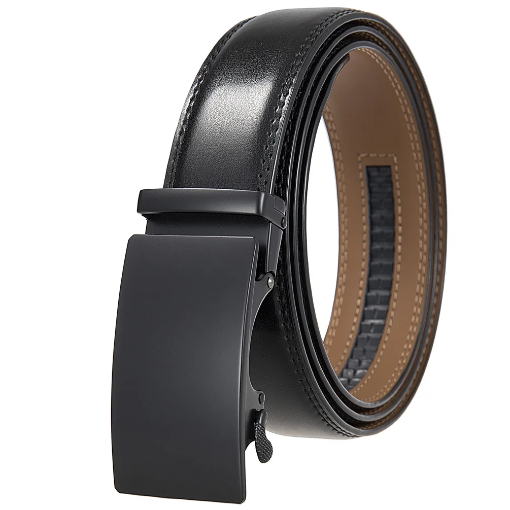 Men's Genuine Leather Belt Automatic Buckle Belts Men's Trend Belt Fashion Designer Business Luxury Jean Belt Dress Belts