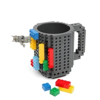 350ml creative mug cups milk mug cup for milk coffee water build on brick type water holder building blocks design birthday gift