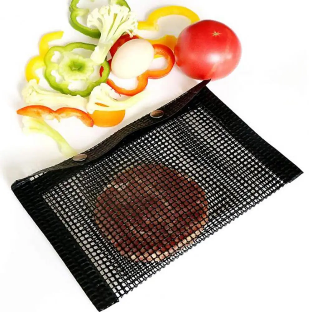 

2 Pcs Excellent Food Grade Securing Buttons Heat-resistant BBQ Pouches Household Cookware Barbecue Bags BBQ Pouches