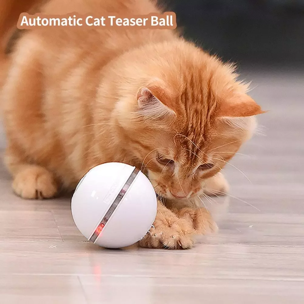 

1 Set Funny Automatic Direction Change LED Ball Smart Pet Toy Recreational Relieve Boredom
