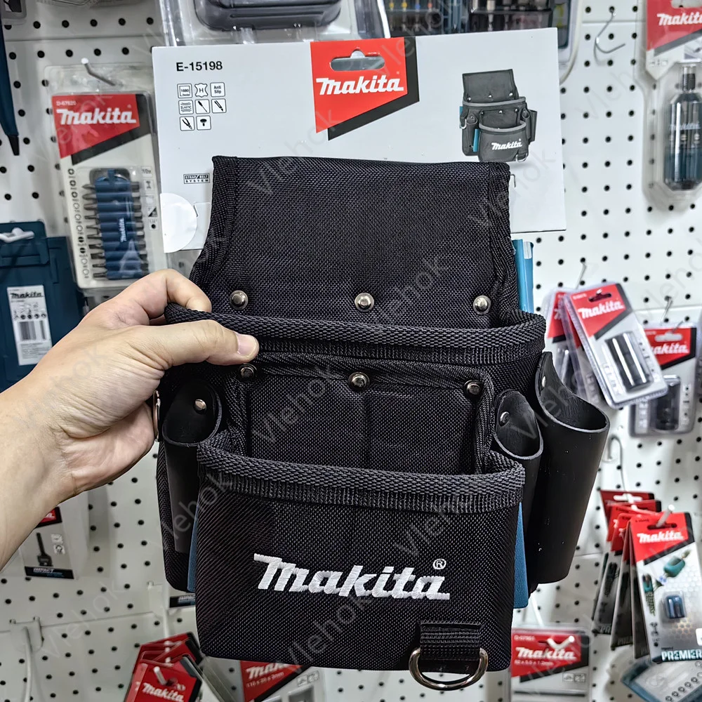 

Makita 2 карманные фиксаторы для ногтей Винт инструмент ремень сумка держатель ремень мощность универсальная ручная дрель поясная многофункциональная сумка для переноски