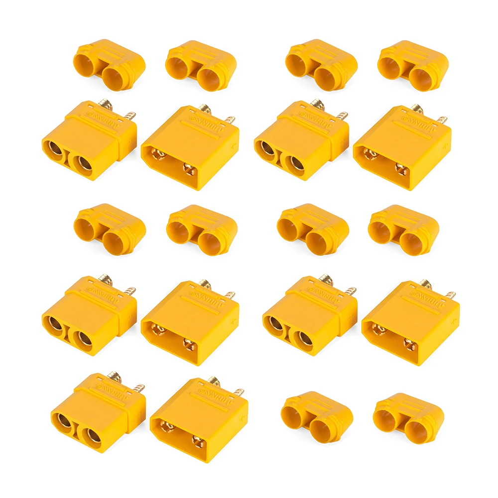 

5 Pairs AMASS XT90 XT90H With Protective Insulating End Cap Connectors Male Female XT90 for RC Hobby Model Lipo Battery