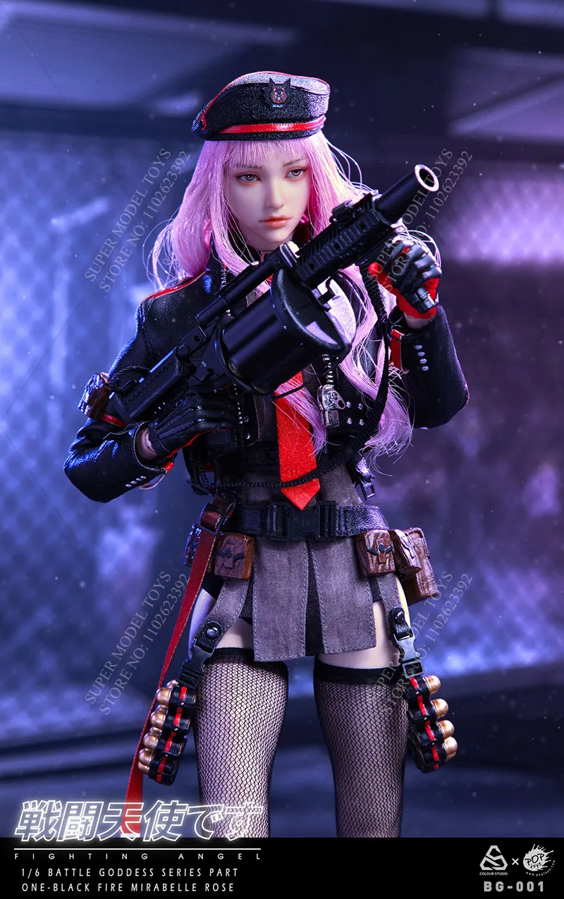 POPTOYS BG-001 1/6 масштаб женщины солдат боевой ангел черный огонь Мирабель Росс полный