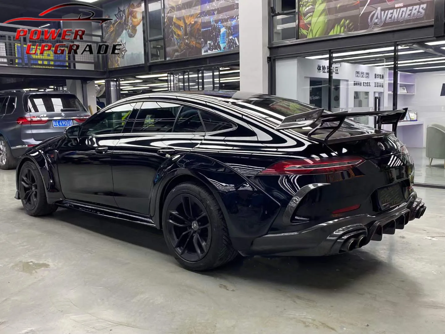 Задний спойлер из углеродного волокна в стиле B Rocket 900 крыло для Mercedes Benz AMG GT43 GT53 GT63