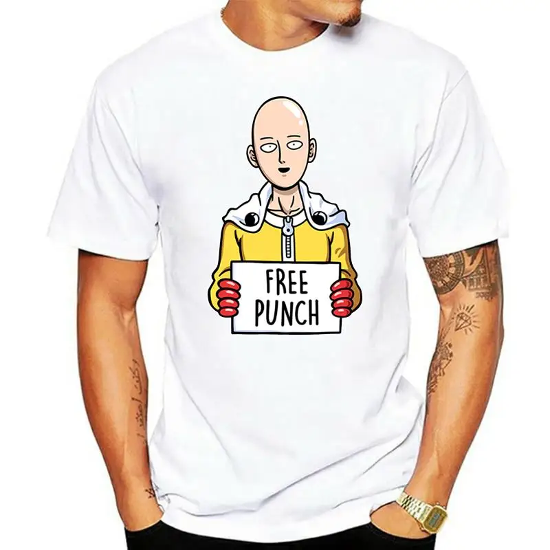 

Man Tshirt Japanese Anime One Punch-Man Saitama Mens T Shirt Punk Short Sleeve Men's T-Shirt Fashion Streetwear Male Clothes