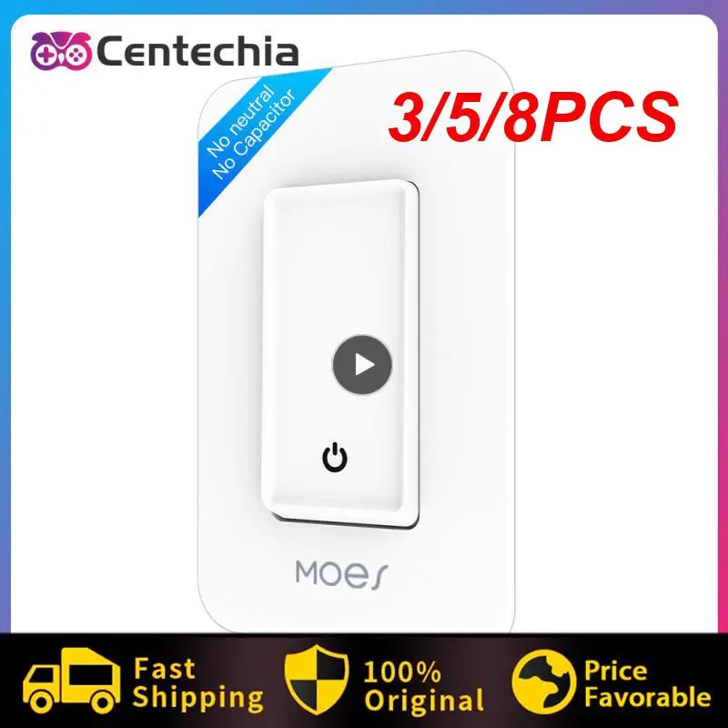 

Умный кнопочный переключатель с поддержкой Wi-Fi 802,11 B/g/n, 2,4 ГГц, 350 Вт, 3/5/8 шт.