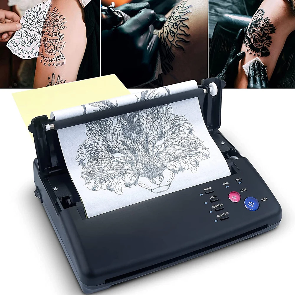 

Tattoo Transfer Machine Stencils Device Copier Printer Drawing Thermal Tools Tattoo Thermocopier Transfer Paper Copy Supplies