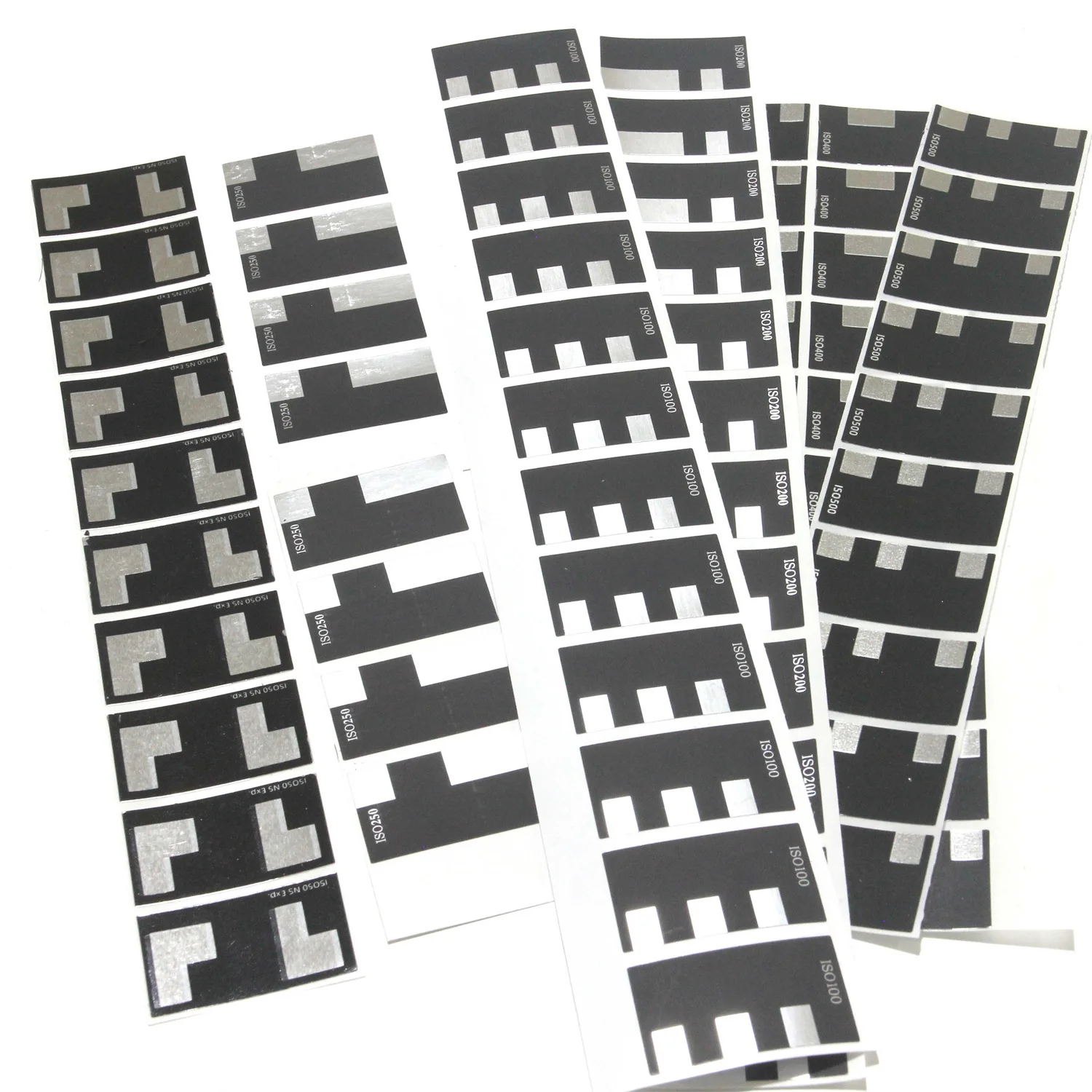 10 Pages DX Code ISO 50 100 250 400 500 is 135 35mm Bulk Film Label Hand Roll Sticker Auto-ISO detected