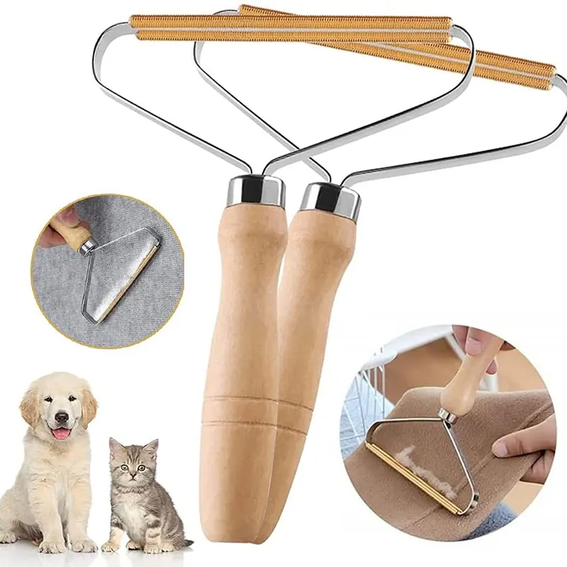 

Portable Manual Hair Removal Agent Carpet Wool Coat Clothes Shaver Brush Tool Coat Double Sided Hair Removal Ball Knitting Tool