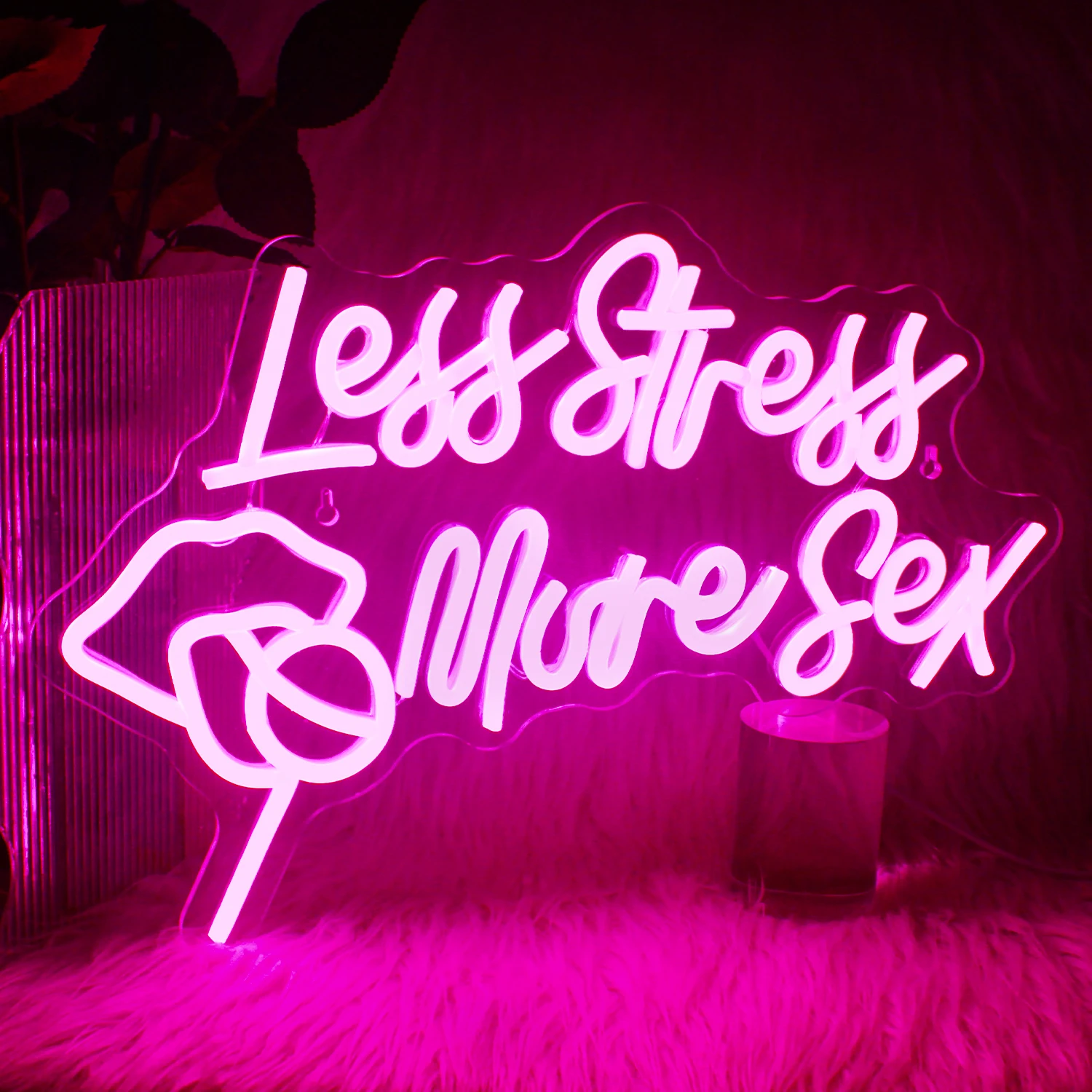 Неоновая Световая Вывеска Без Стресса Более Секса Красочное Светодиодное