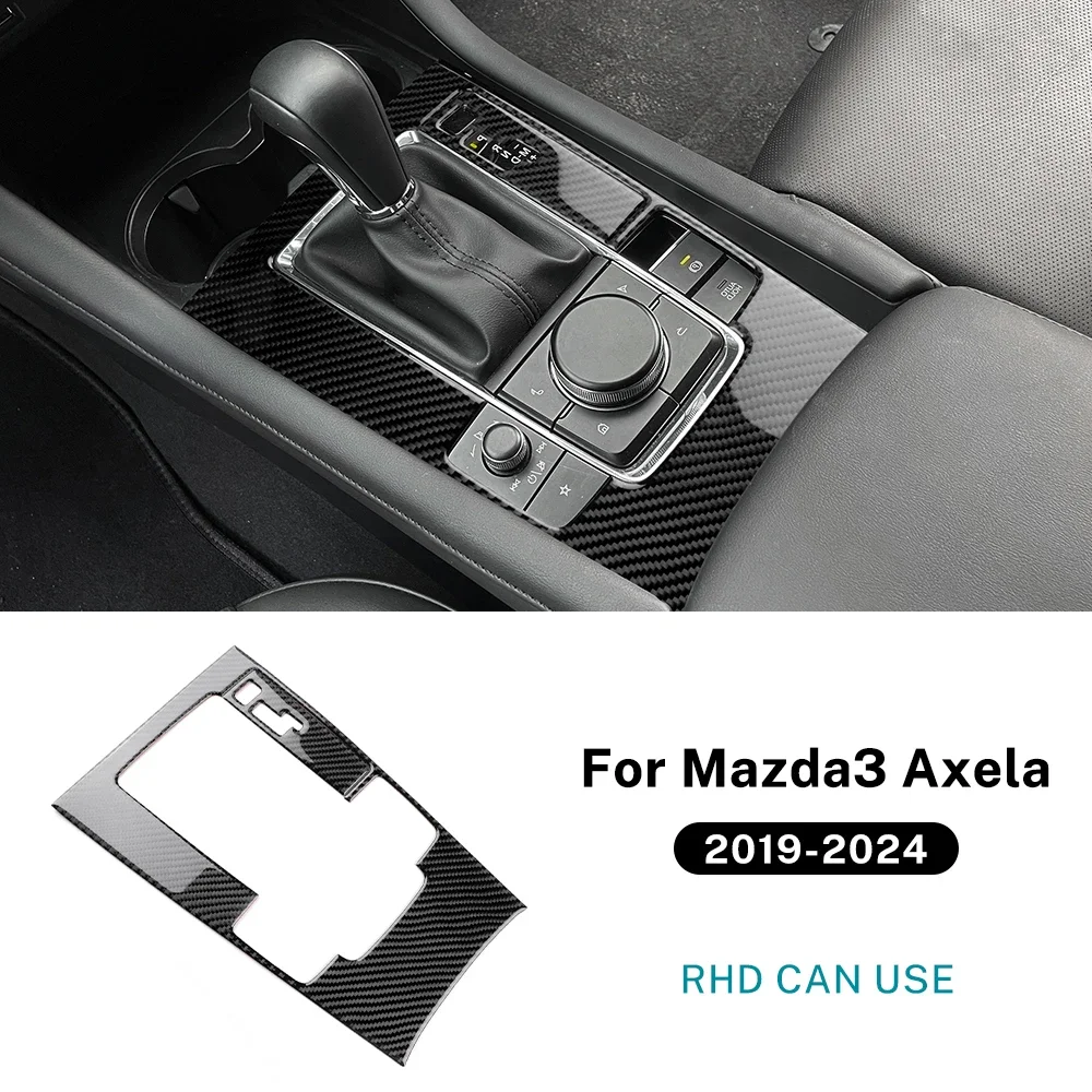 

Настоящее мягкое углеродное волокно для Mazda 3 BP 2019 2020 2021 2022 2023 2024 2025 Mazda3 Axela ручная автоматическая коробка передач наклейка на панель переключения передач