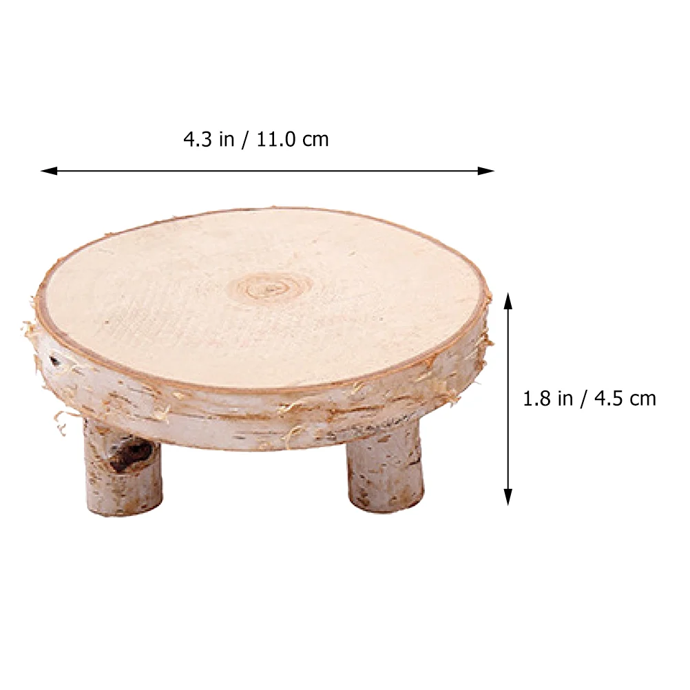 

Wooden Candlesticks Natural Pine Wood Tree Branch Tea Light Holder Wooden Stool for Rustic Wedding Party Birthday Holiday