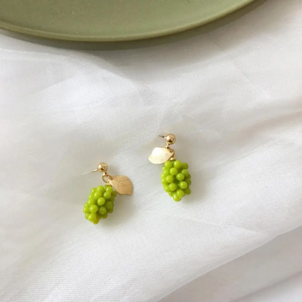 

1 Pair Stud Earrings Stylish Accessory Grape Lovely Fruit Earrings Fashion Jewelry Party Earrings Dangle Earrings