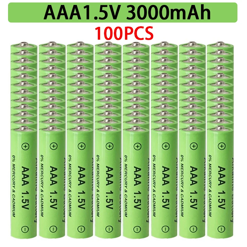 

AAA1.5V Battery 3000mAh Rechargeable Battery Lithium Ion 1.5 V AAA Battery for Clocks Mice Computers Toys So on + Free Shipping