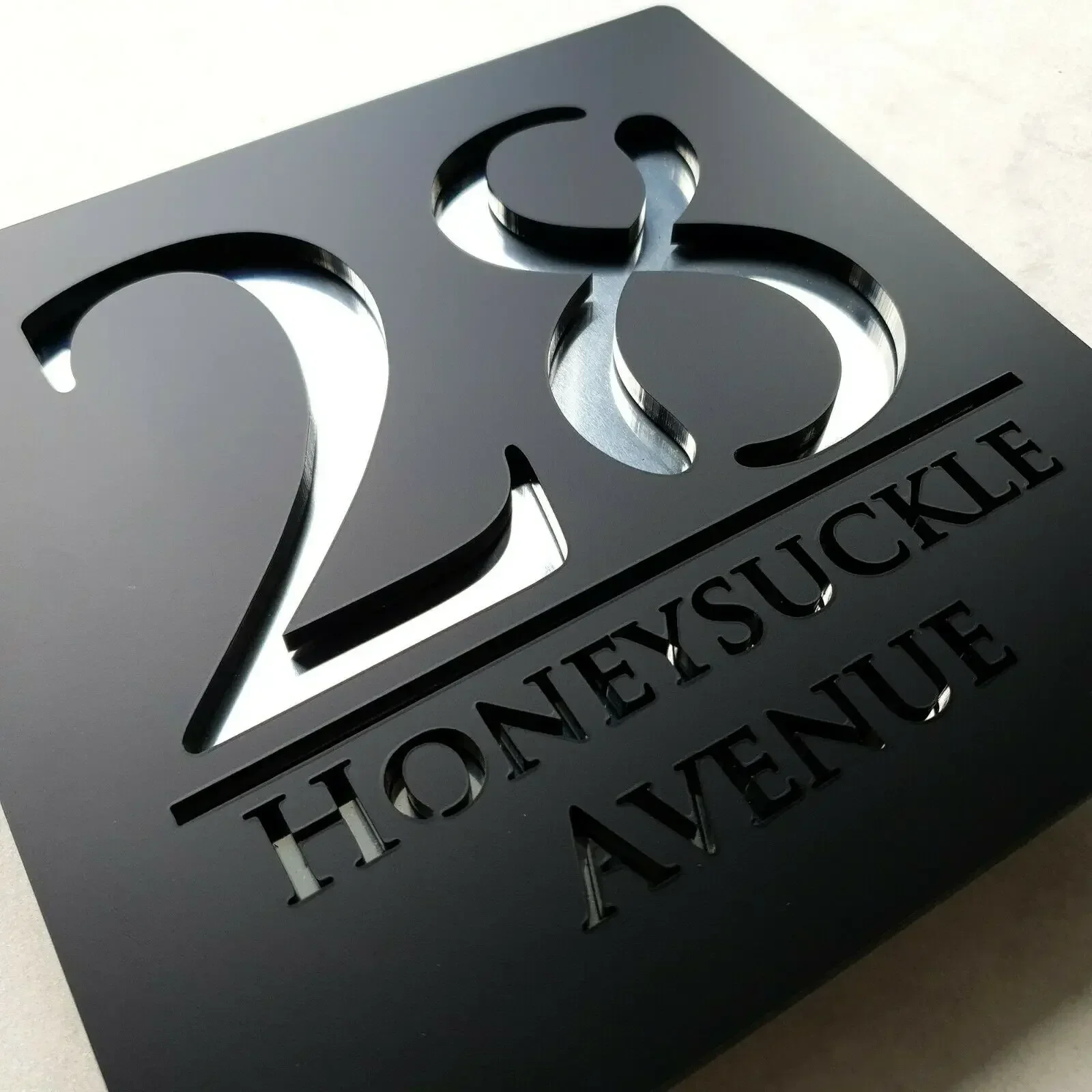 Лазерная резка, знаки дома, акриловая табличка с зеркальным эффектом, подложка, индивидуальные таблички с номерами дверей, адресные таблички