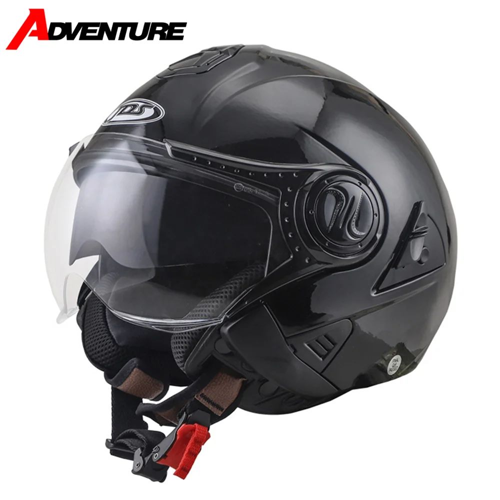 

Motorcycle Helmet Casco Moto Double Lens Racing Open Face Helmet Biker Motorbike Four Seasons Off-road Helmet Capacete Moto