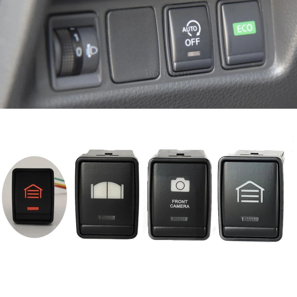 

Переключатель автомобильного барьера, ворот, Передняя камера, кнопка гаража, переключатель, переключатель с проводом для Nissan X-Trail TEANA 2013 - 2018