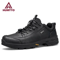 humtto waterproof shoes for men climbing trekking hiking shoes mens sports luxury designer outdoor leather hunting sneakers male