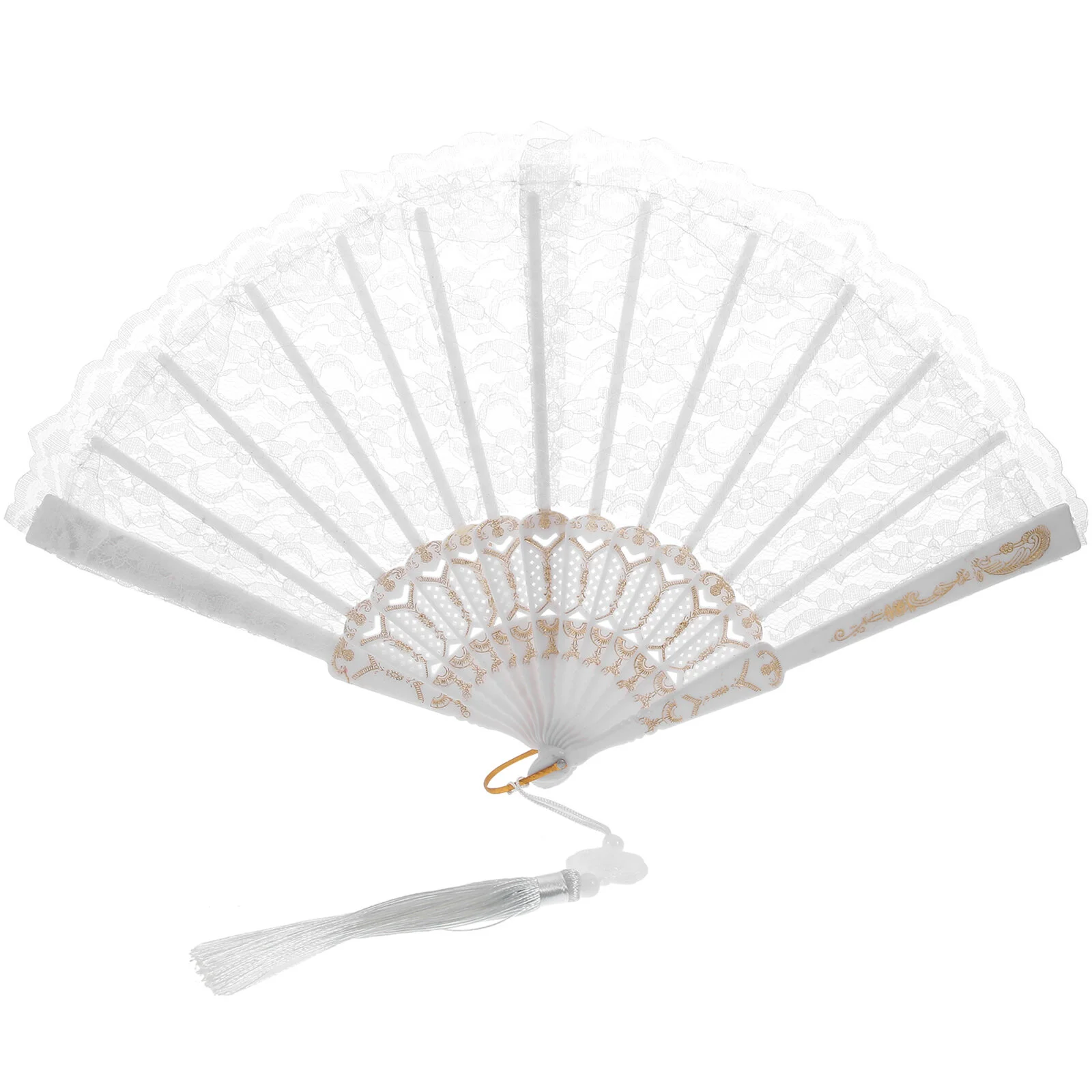 

Makeup Lace Fan For Tea Party Hand Held Folding Handheld Fans Adults Wedding Dancing Props