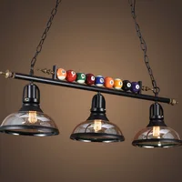 American retro chandelier lamps restaurant bar bar clothing store billiard pool table decoration creative lights