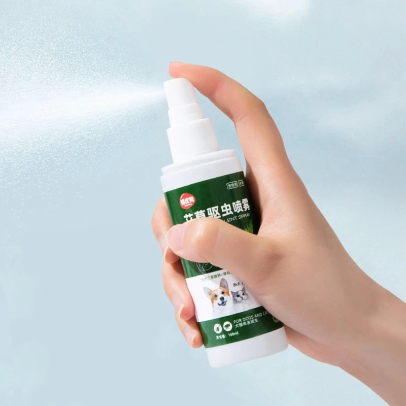 

Отпугивающие флисовые капли E5BB для кошек и собак, питомцев, вшей и тик