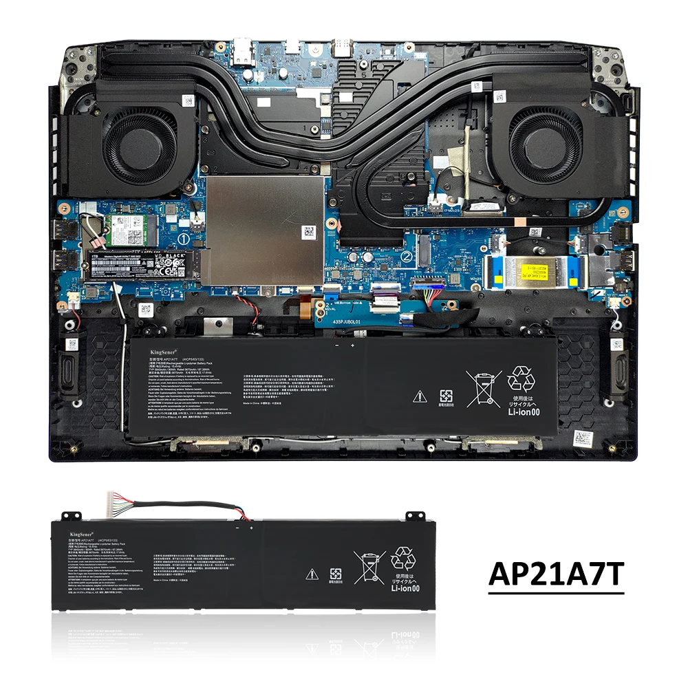 KingSener AP21A5T AP21A7T AP21A8T Аккумулятор для ноутбука Acer Nitro 5 AN517-55 генератор Helios 300 PH317