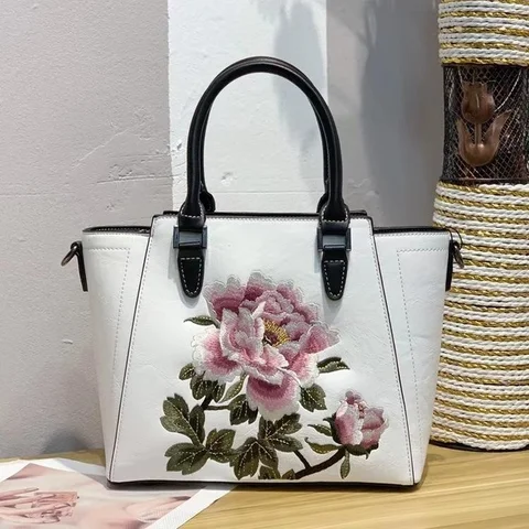 GAGACIA дизайнерские женские кошельки и сумочки в стиле ретро с цветочной вышивкой, роскошные Дамские кожаные сумочки, женские сумки через плечо, новинка 2024