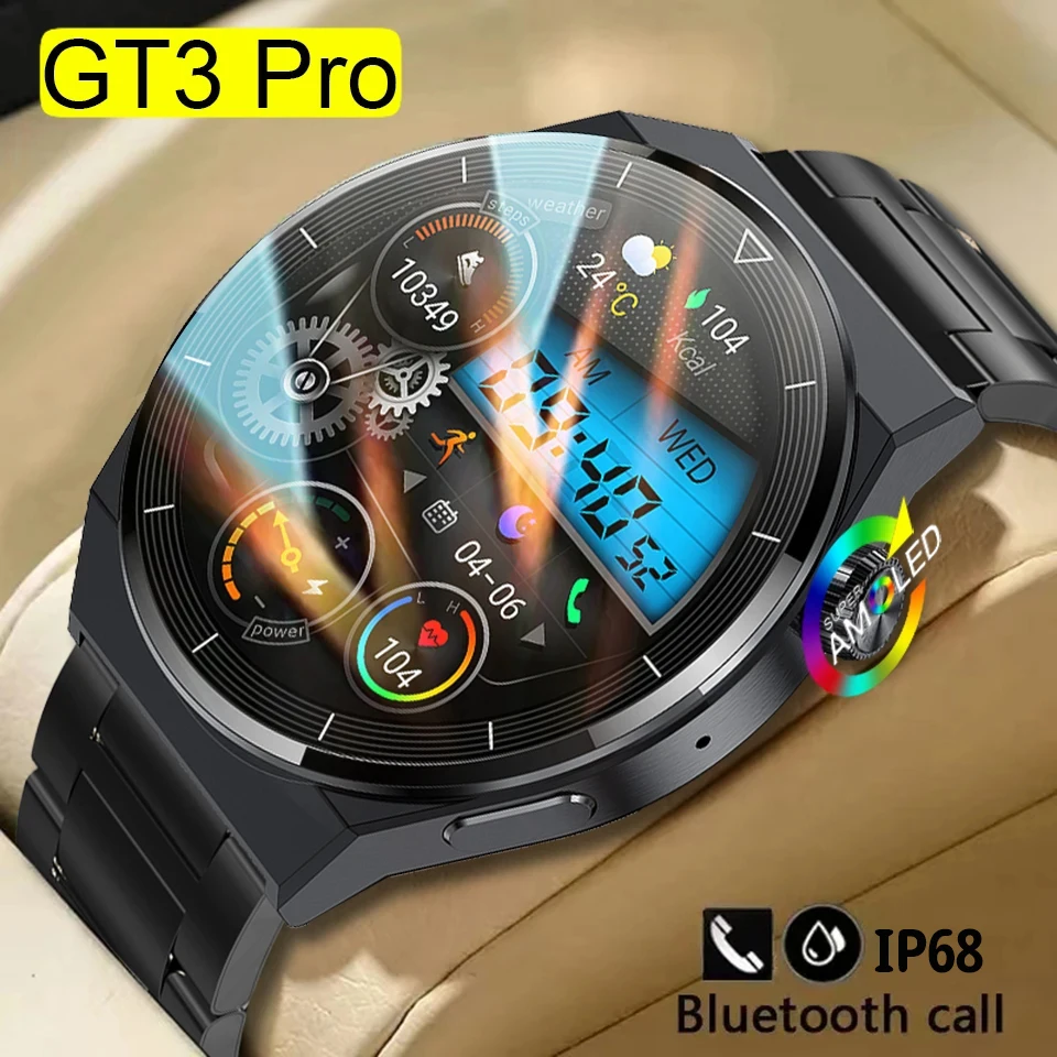 

SACOSDING Smart Watch For Men 2023 Bluetooth Answer Calls Waterproof Watches Sports Fitness Tracker AMOLED Screen Smartwatch Men