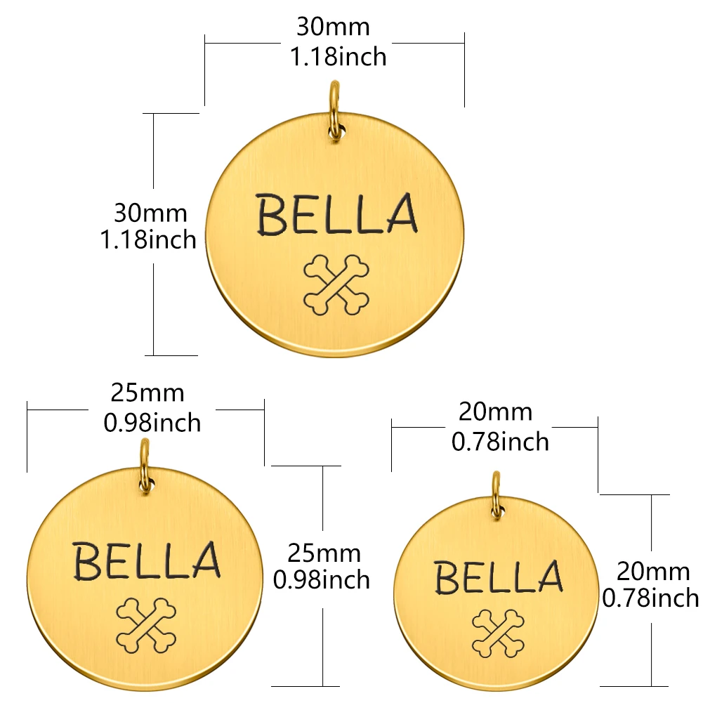 Двусторонние именные адресники для домашних животных жетоны собак аксессуары