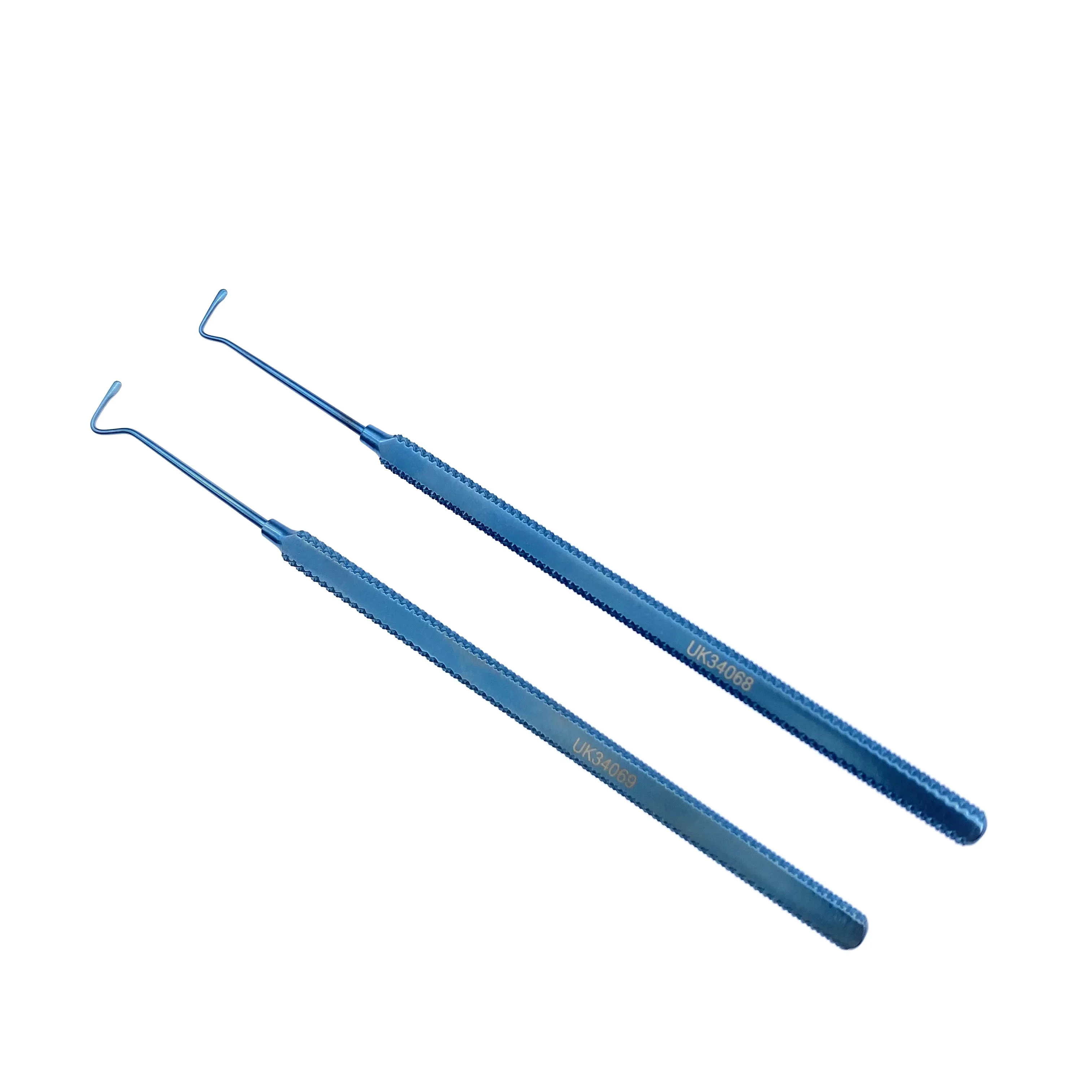 

Ophthalmic Muscle Hook 1.5mm/ 2.0mm Bulbous Tip Titanium Eyes Surgical Hook Instrument