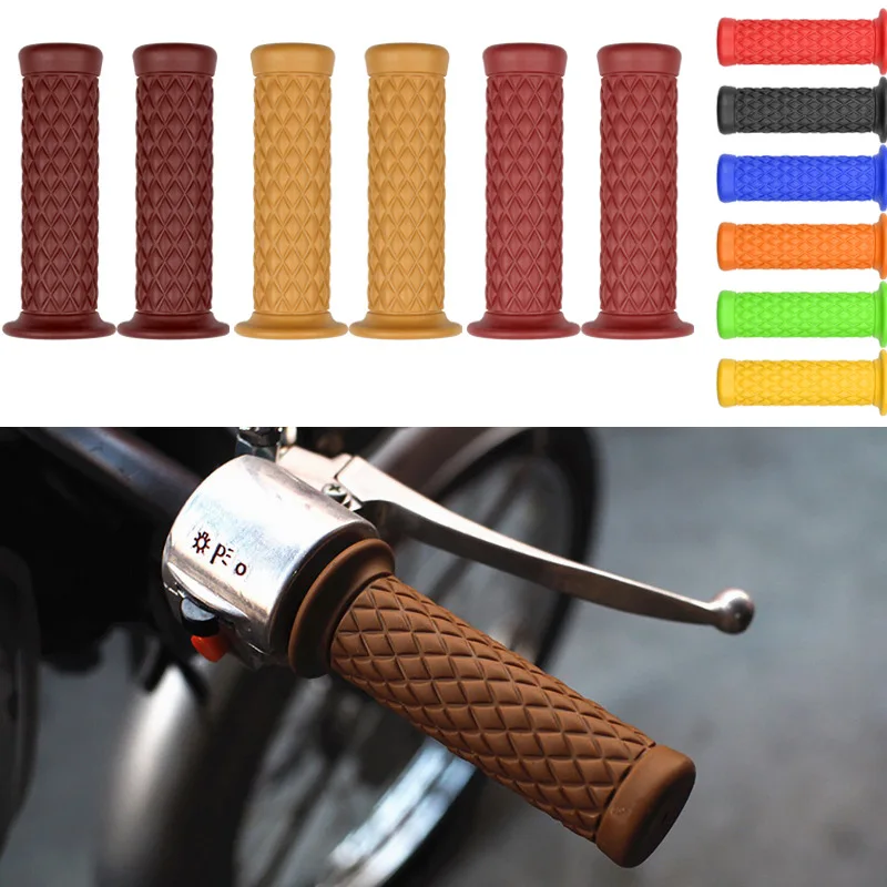 

7/8'' 22mm Universal Motorcycle Grips handle Grip Rubber For Kawasaki ZX6R ZX7R ZX10R ZX14R ZX12R KX 65 85 125 250 KLX 125 250