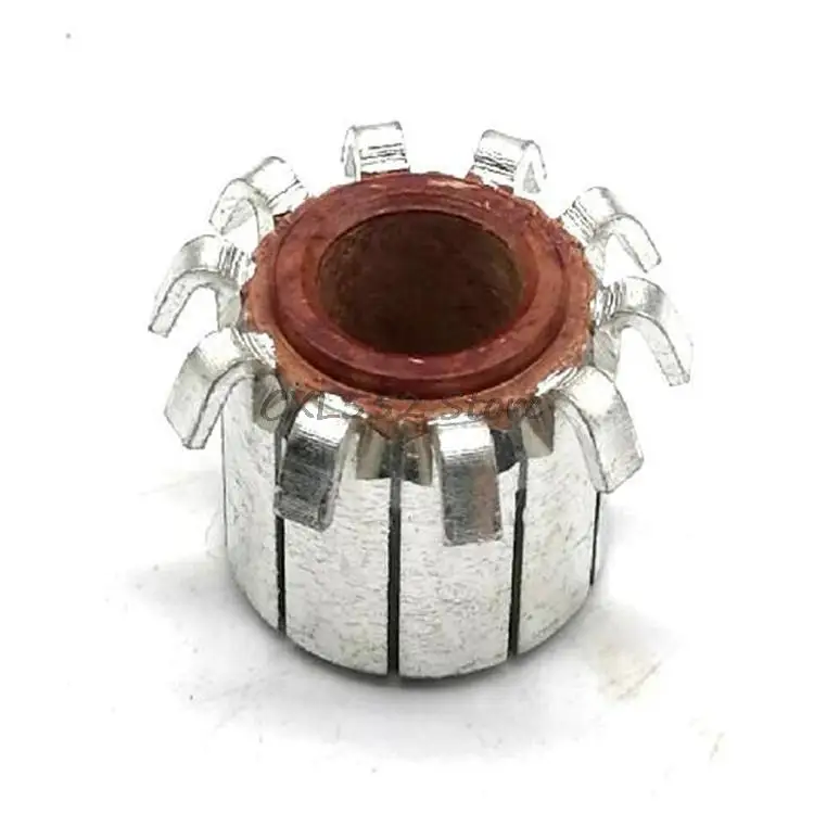 

100Pcs 9x15.6(16)x17.8mm 10P CHY-3141-10 Hook Type Copper Bars Electric Motor Commutator