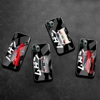 tokyo drift sports car jdm phone case tempered glass for iphone 13 12 mini 11 pro xr xs max 8 x 7 plus se 2020 cover