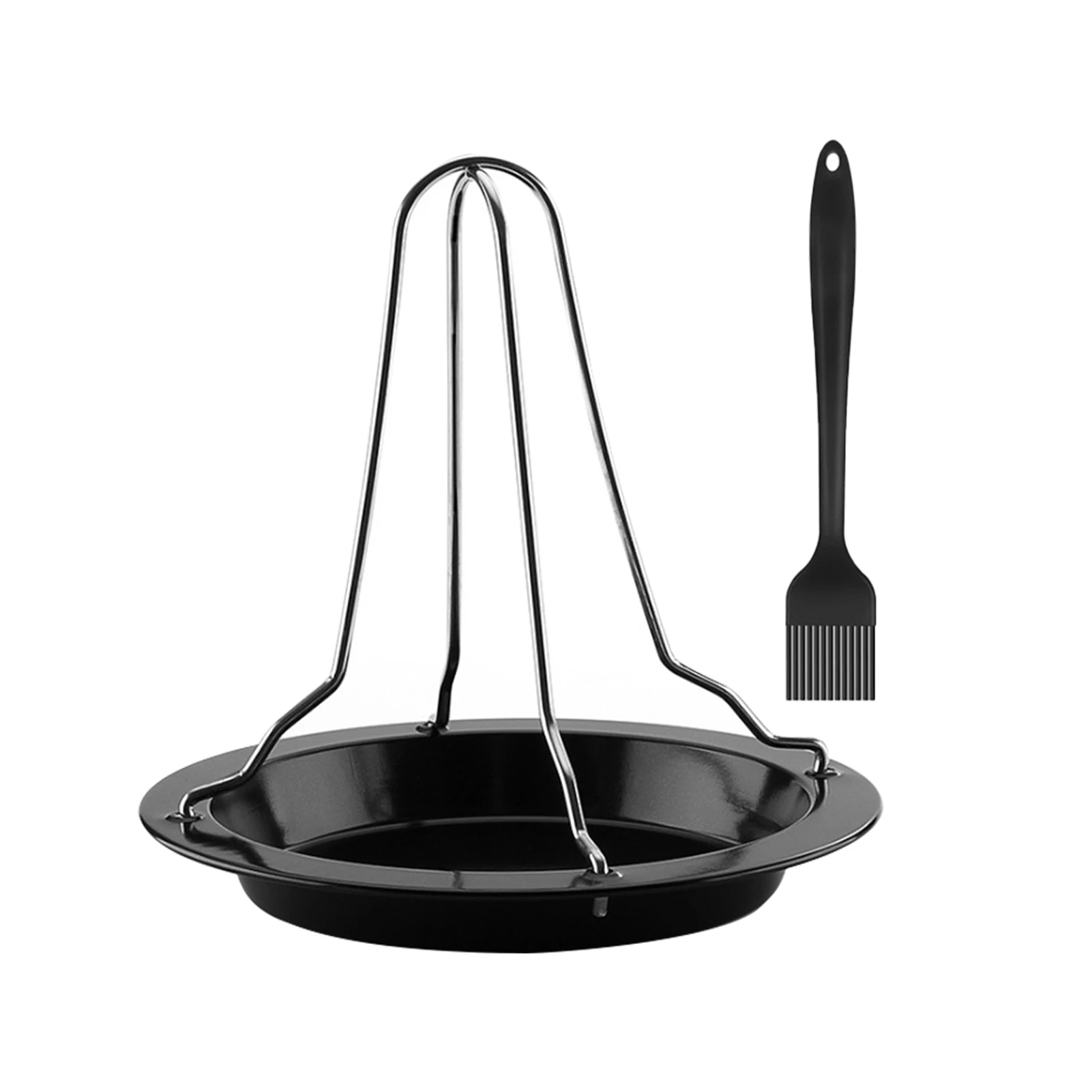 С масляной щеткой гриль жаровня для курицы съемный кронштейн поддон капель легко